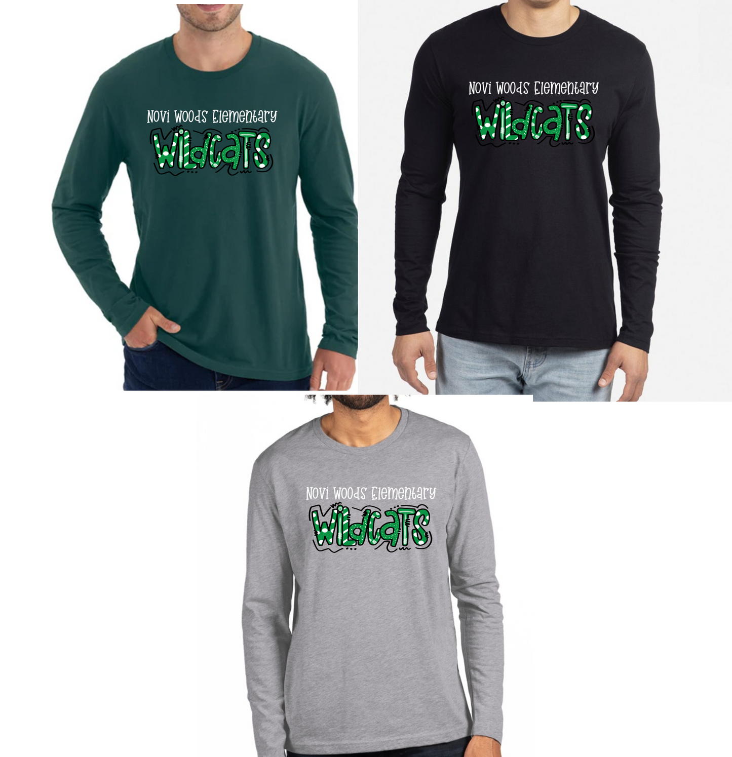Novi Woods Long Sleeve T-shirt, Adult sizes only