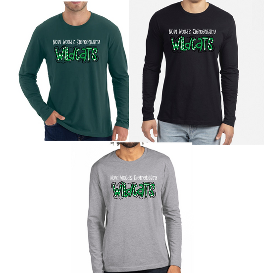 Novi Woods Long Sleeve T-shirt, Adult sizes only