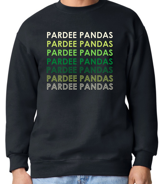 Pardee Pandas Repeat Graphic Crewneck Sweatshirt