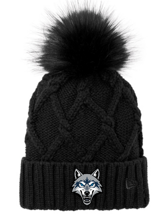 Lansing Wolves, Winter Pom Beanie Hat