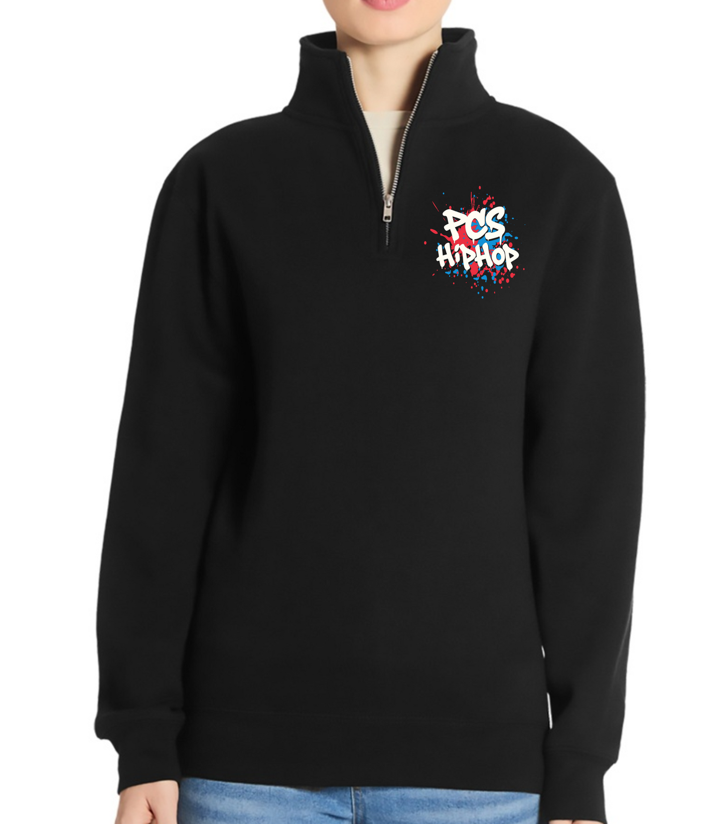 PCS Hip Hop 1/4 zip Sweatshirt, Unisex