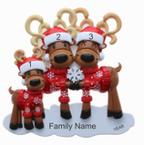 Mr. & Mrs. Reindeer - Family of 3