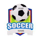 Soccer Ball Personalized Christmas Ornament