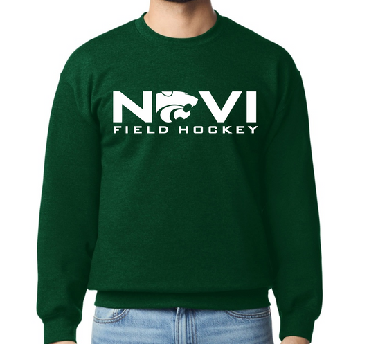 Novi Field Hockey, Gildan Softstyle Crewneck Sweatshirt, Logo 2