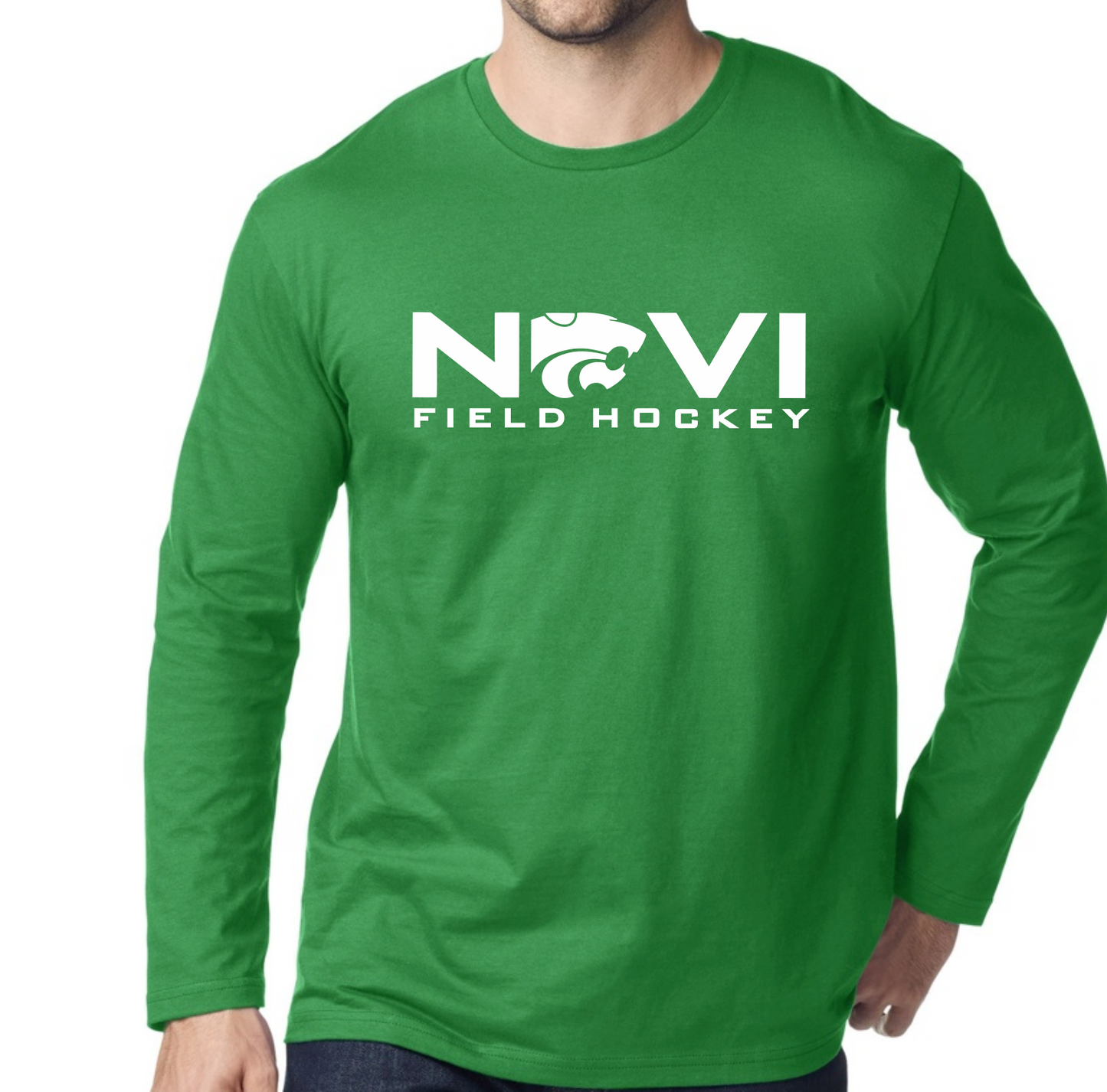 Novi Field Hockey, Gildan Softstyle Long Sleeve T-shirt, Logo 2
