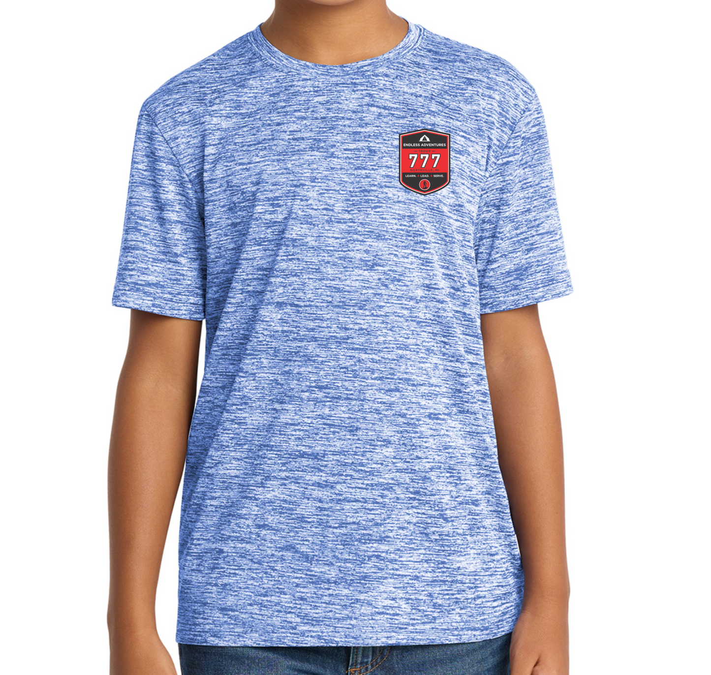 Troop 777- Sport-Tek® Youth PosiCharge® Electric Heather Tee