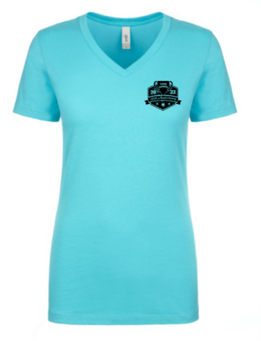 Yard Games 15th Anniversary T-shirt, v-neck, women's