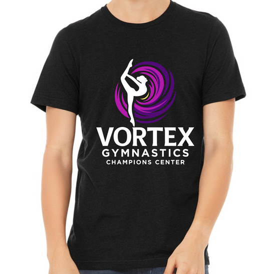 Vortex Gymnastics Center, Bella Triblend T-shirt, Unisex, Youth & Adult