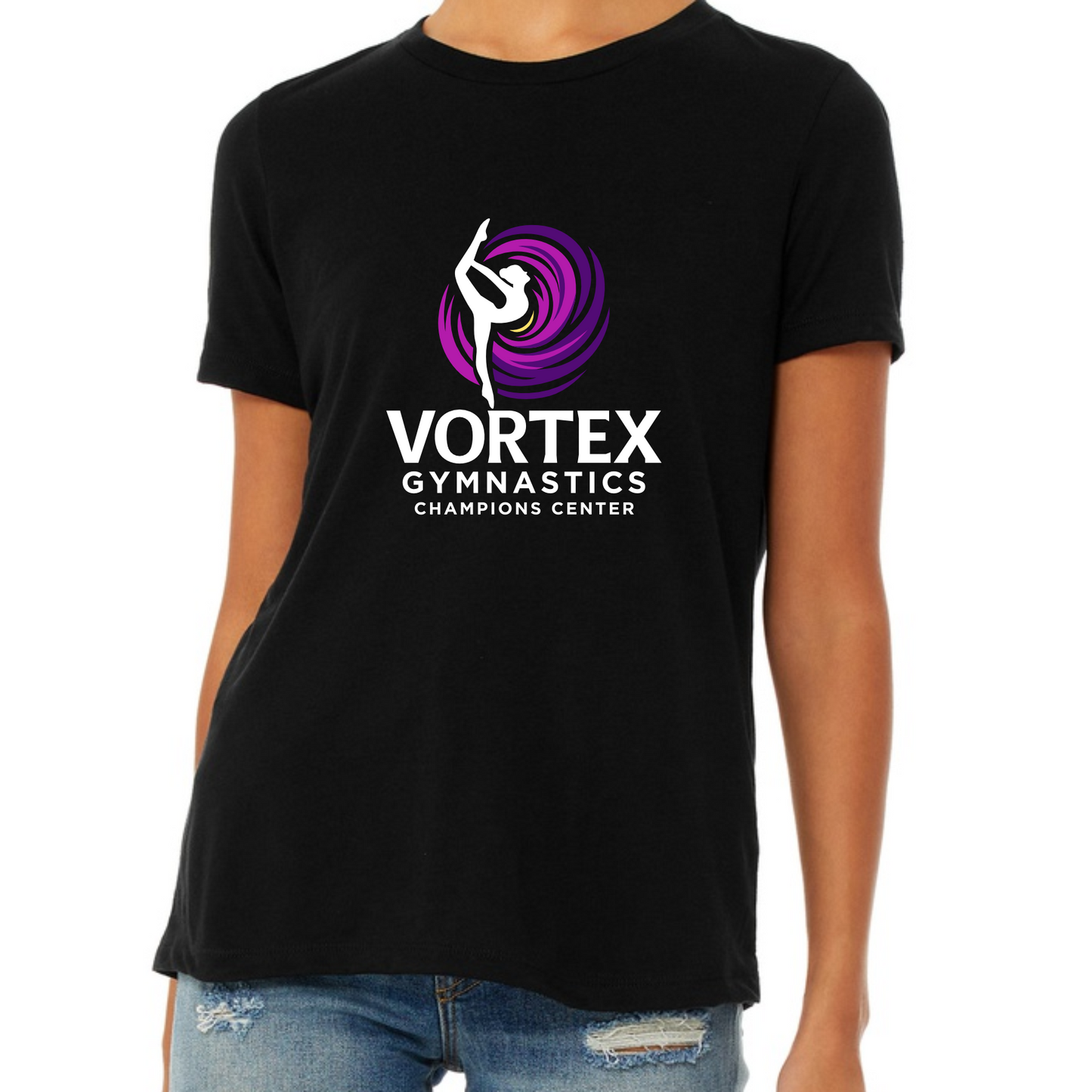 Vortex Gymnastics Center, Bella Triblend T-shirt, Relaxed Ladies Fit