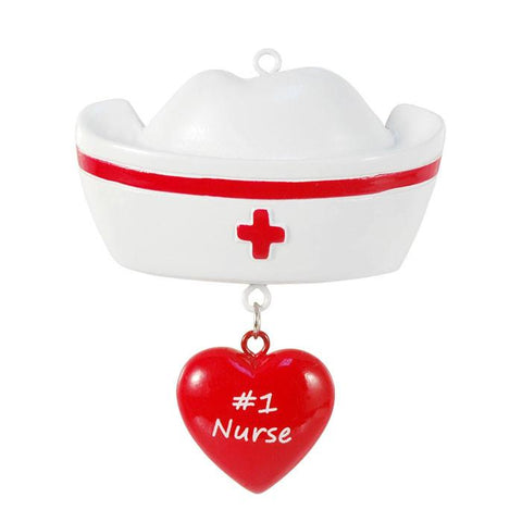 Nurse, #1 Nurse- Personalized Ornament