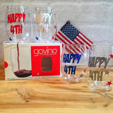 4th of July Shatterproof Govino Wine Glasses (set of 4)