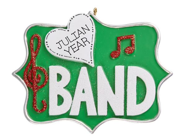 Band- Personalized Christmas Ornament
