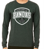 Pardee Pandas Heather Green Long-Sleeve T-shirt, Logo 1