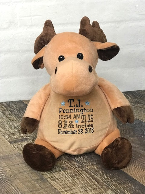 Personalized Moose Cubbie