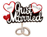 Just Married! Christmas Ornament