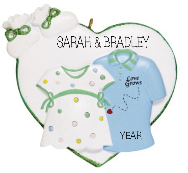 Expecting couple ornament/Love Grows