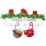 Mitten Mantle - Family of 2 Personalized Ornament