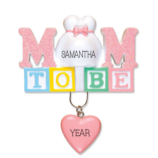 Expecting Christmas ornament, MOM to be, Personalized Christmas Ornament