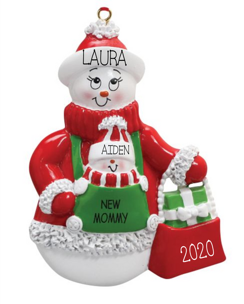 New Mom- Personalized Ornament