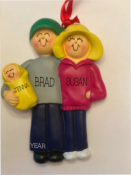 New Parents-Personalized Ornament