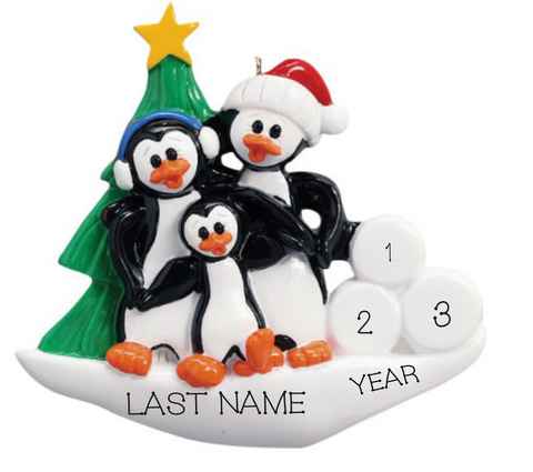 Penguin Family - Family of 3