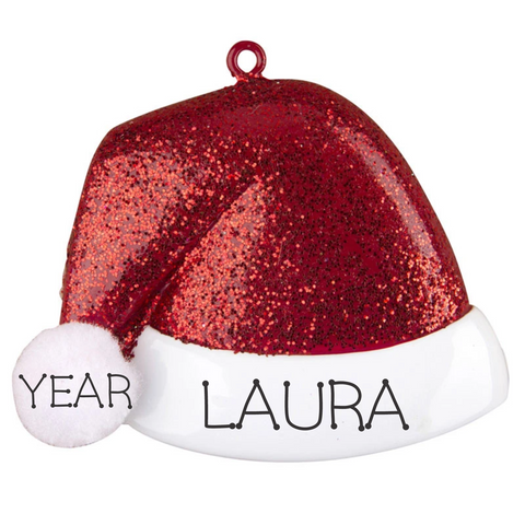 Santa Hat Personalized Ornament