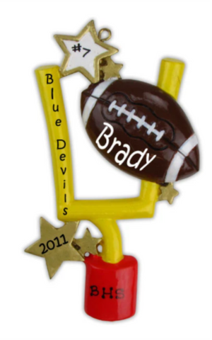 Football Goal- Personalized Ornament