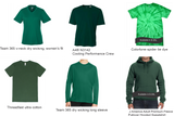 Deerfield Elementary Spirit Wear, Green Shirt- ADULT SIZES