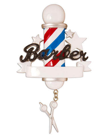 Barber- Personalized Christmas Ornament