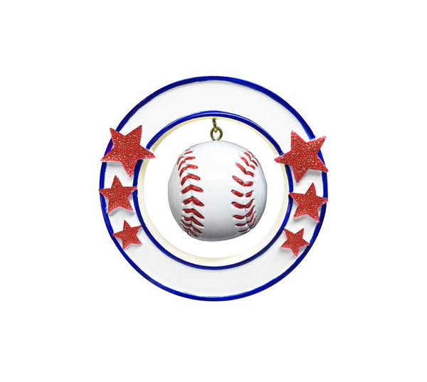 Baseball 3D Personalized Christmas Ornament