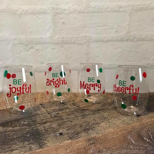 Be Merry shatterproof Govino Wine Glasses (set of 4)
