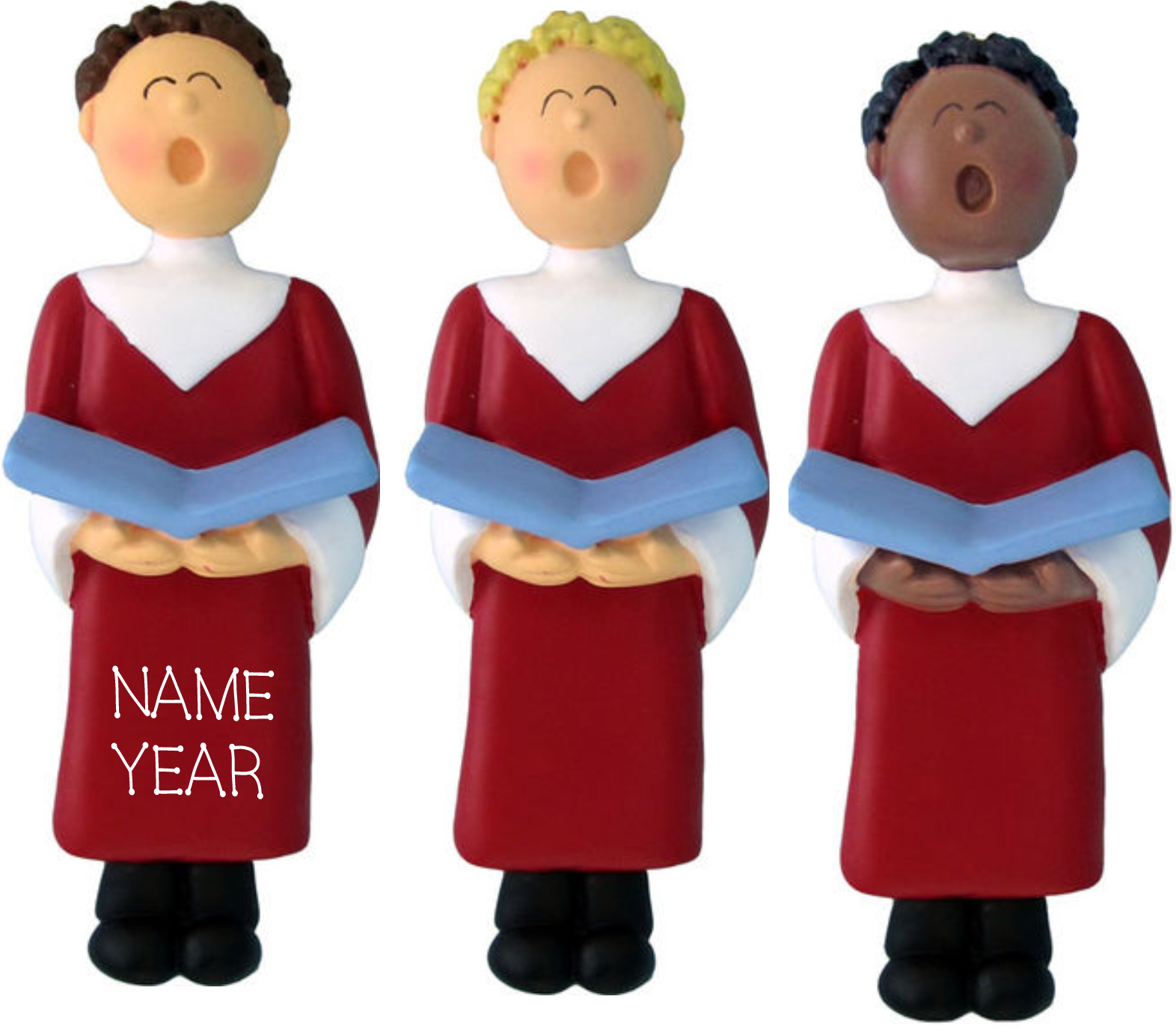 Choir Singer Male- Personalized Christmas Ornament