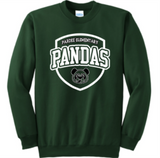 Pardee Pandas Green Crew Neck Sweatshirt, Logo 1
