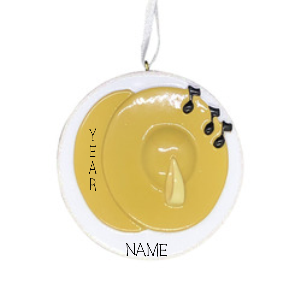 Cymbals- Personalized Christmas Ornament