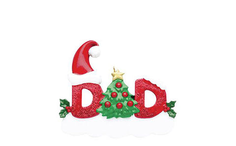 Dad, Sparkle Series- Personalized Ornament