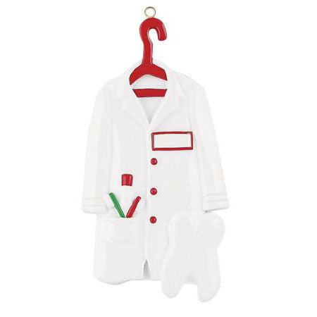 Dentist Coat- Personalized Ornament