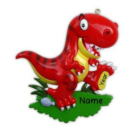 Dinosaur-Personalized Christmas Ornament