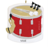Drum- Personalized Christmas Ornament