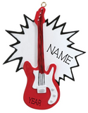 Electric Guitar- Personalized Christmas Ornament