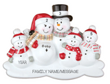 WE'RE EXPECTING W/3 CHILDREN PERSONALIZED CHRISTMAS ORNAMENT