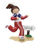 Jogger-, Female- Personalized Christmas Ornament