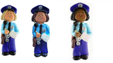Police Officer, Female- Personalized Ornament