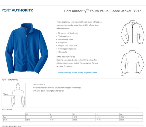 Novi Bobcats Personalized Fleece Jacket, Youth