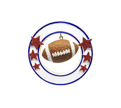 Football 3D- personalized ornament
