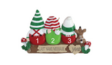 Gnome Family of 3- Personalized Ornament