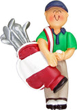 Golfer Male- Personalized Christmas Ornament