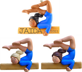 Gymnast on beam- Personalized Christmas Ornament (discontinued)