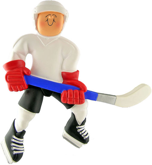 Hockey Player, Male -Personalized Ornament
