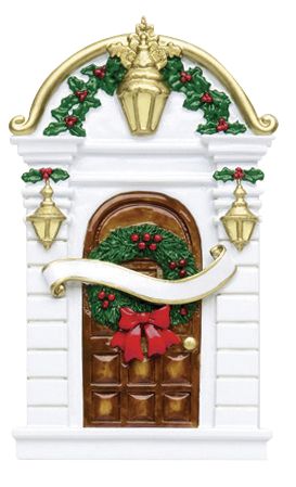 Holly Door- Personalized Ornament