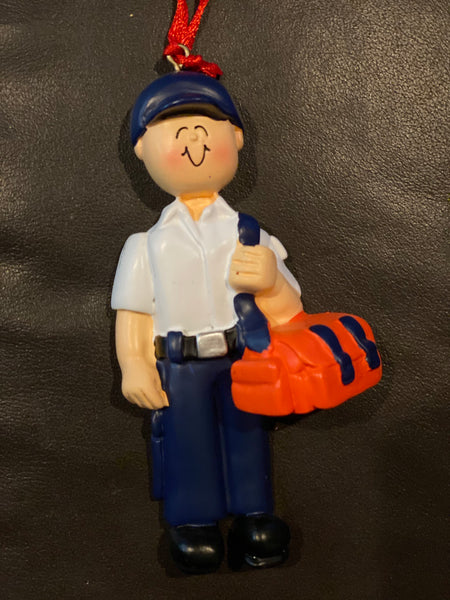 EMT, Male- Personalized Ornament